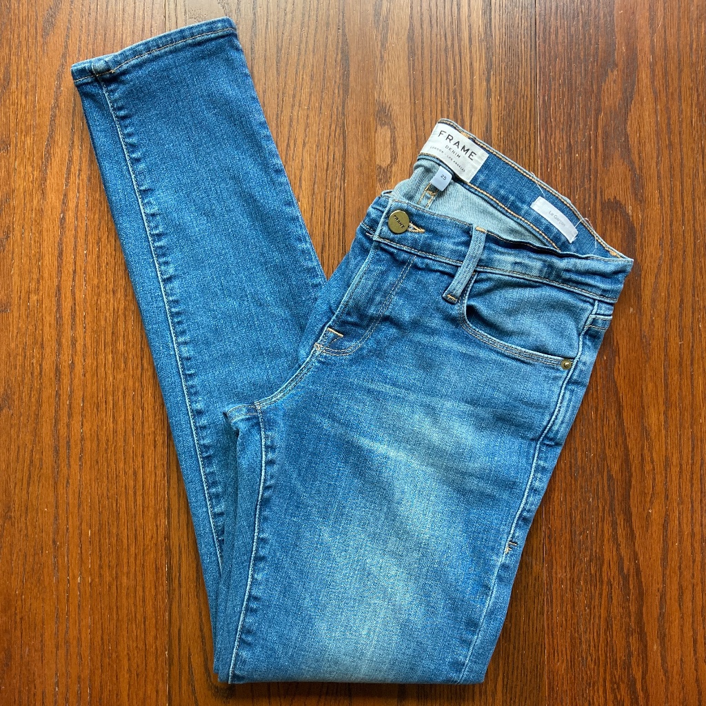 Frame Denim Le Garcon Boyfriend Blue Jeans